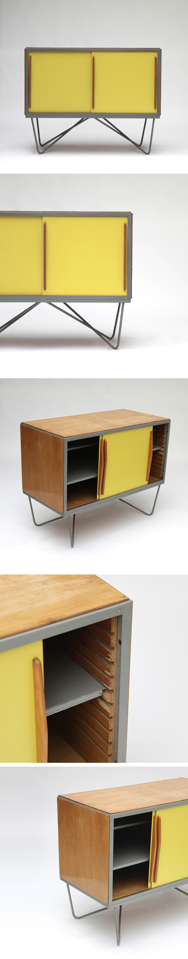 City Furniture | Willy Van Der Meeren 2 door cabinet TUBAX 1950s