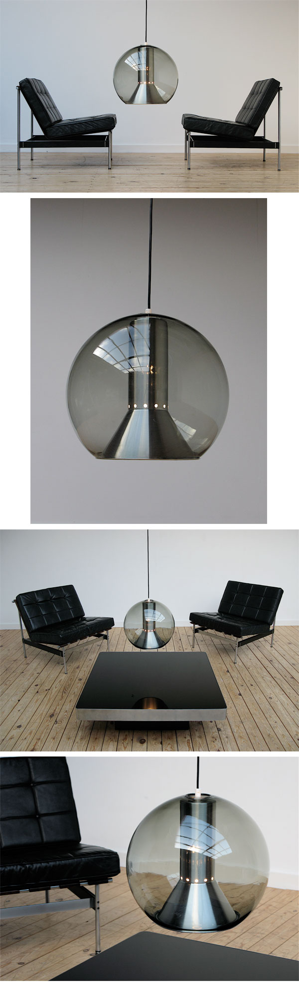 City Furniture | 1970 glass globe Raak lamp dutch design